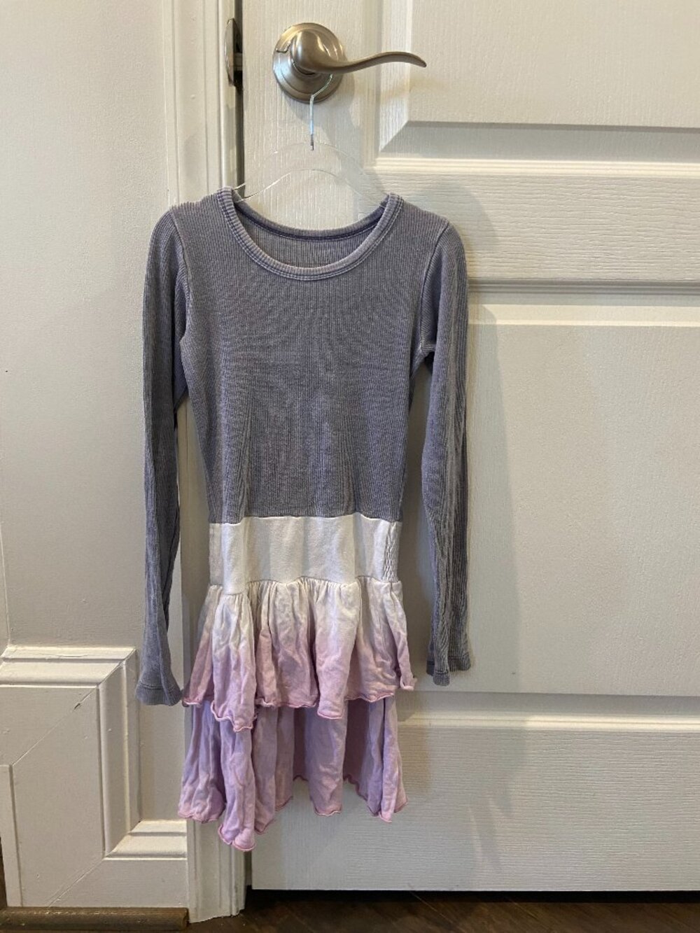 Flowers by Zoe Ribbed Long Sleeved Dip Dye Dress